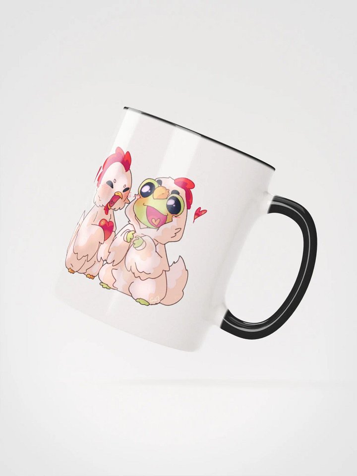 'Hop and Flutter into Love' Ceramic Mug with Color Inside product image (2)