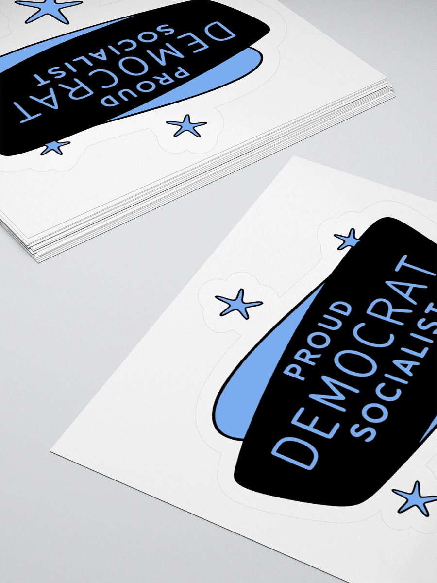 Proud Democrat Socialist Bold Identity Stickers (C) product image (11)