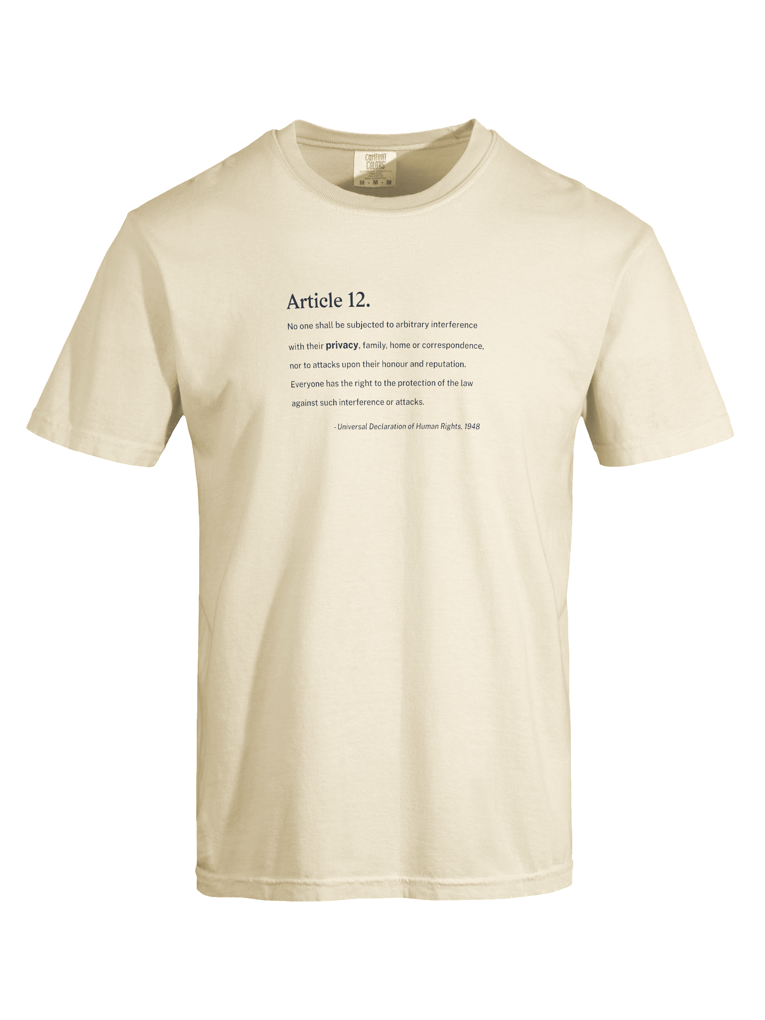 Article 12 - Heavyweight T-Shirt (Comfort Colors) product image (3)