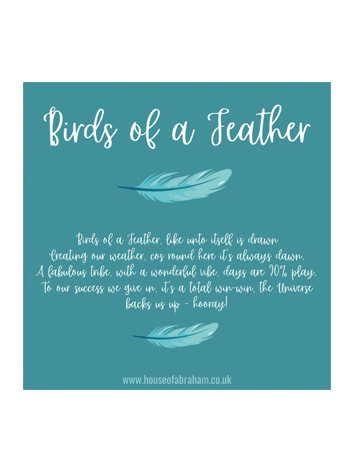 Birds of A Feather - Teal Sticker product image (1)