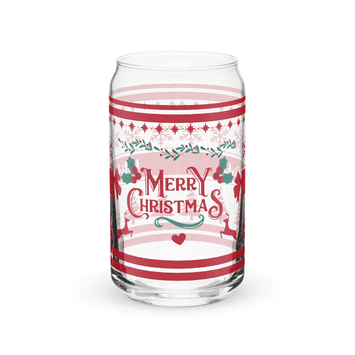 Merry Christmas, Holiday Wishes Glass Tumbler product image (1)