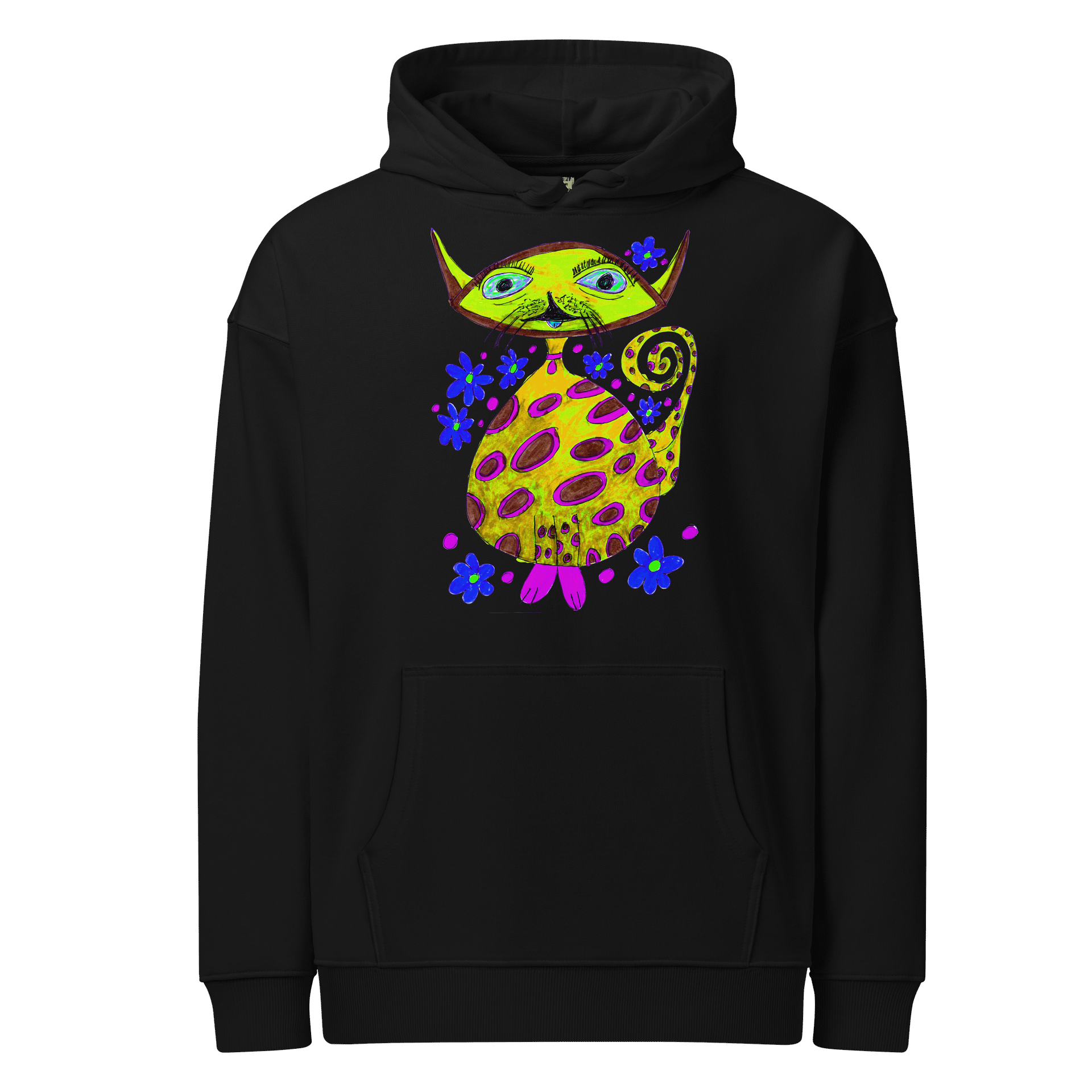 Abstract Cosmic Cat Unisex Hoodie product image (6)