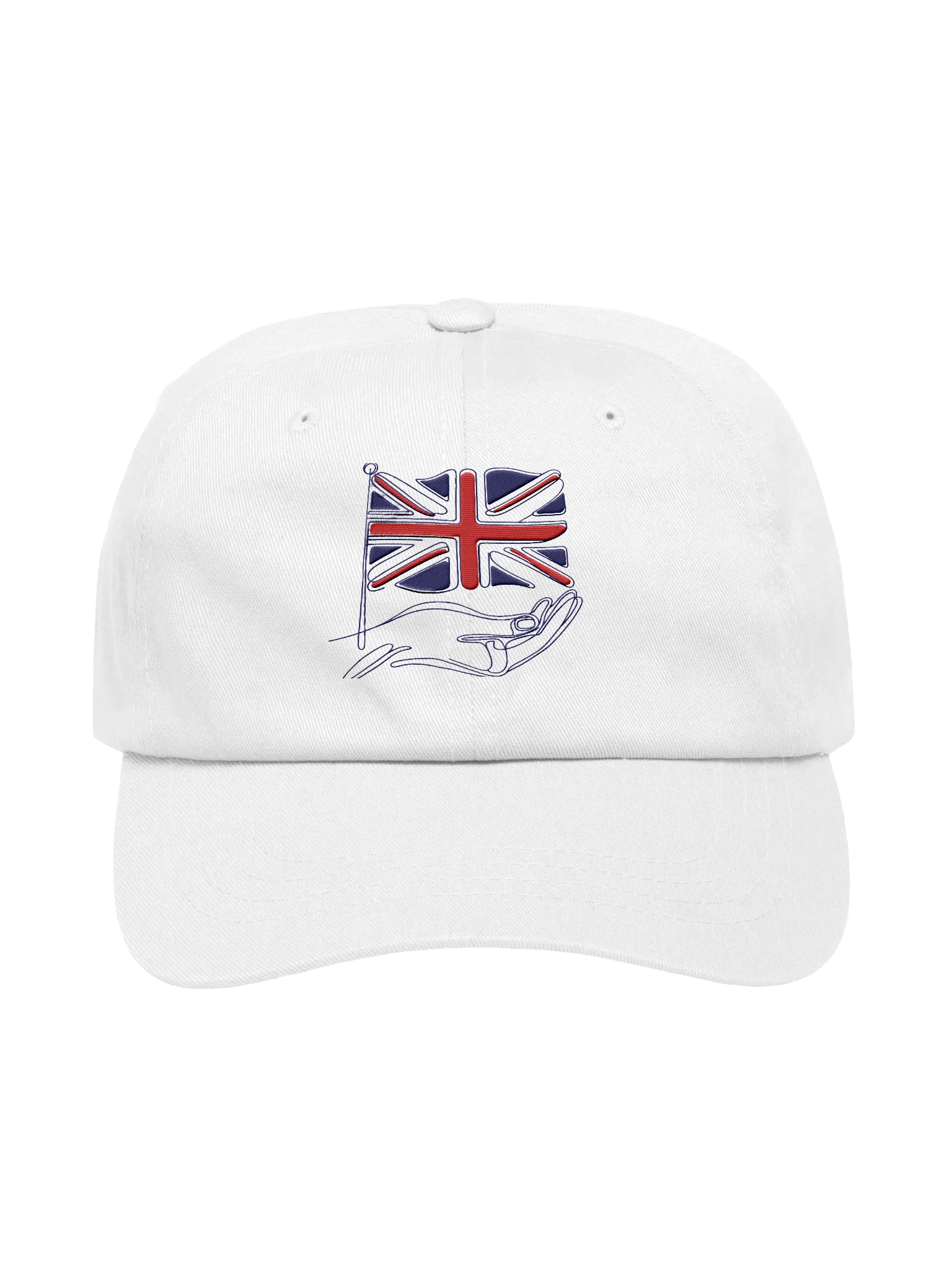 UK Flag Line Art Embroidered Design Hat product image (1)