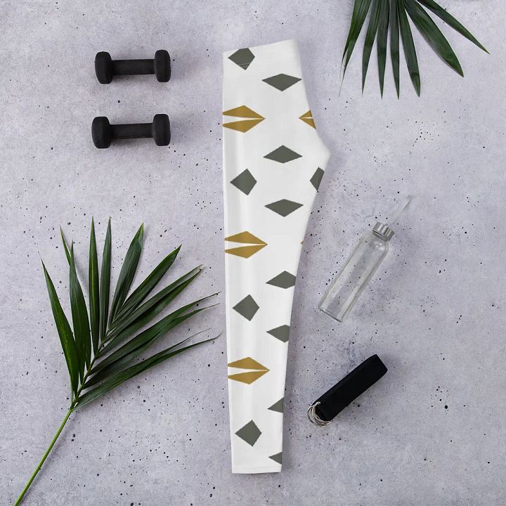 Geometric Goldrush All-Over Leggings product image (2)