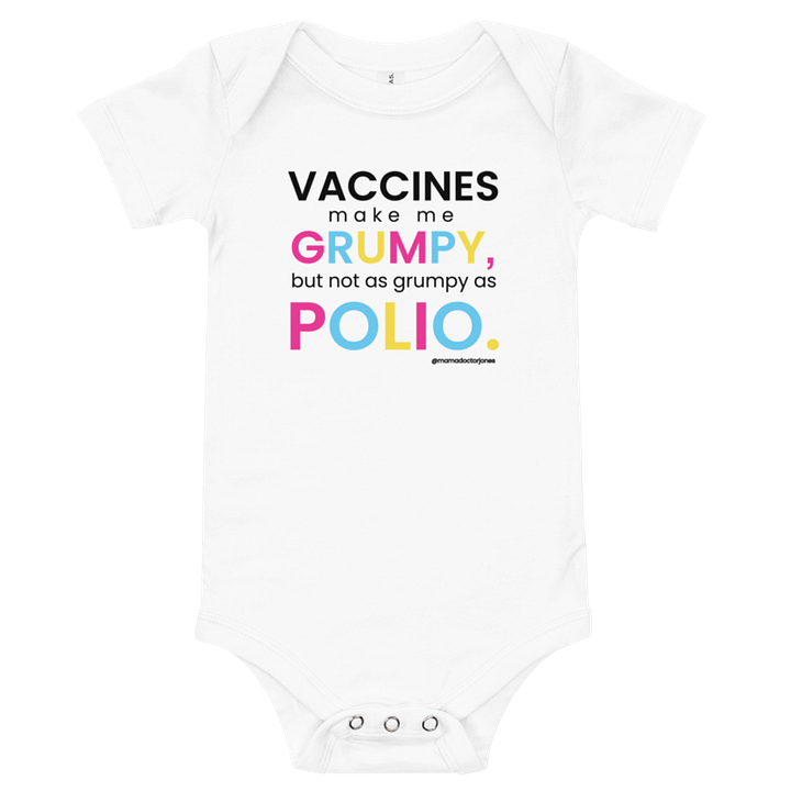 Polio Baby Onesie - White product image (1)