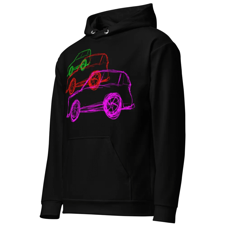 marcCAR Hoodie green/red/pink/black product image (3)