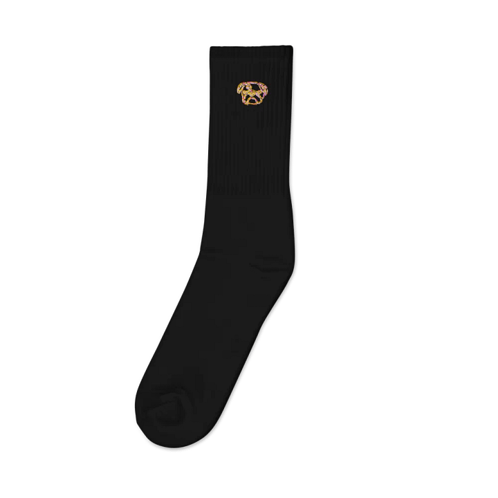Pug Life Embroidered Crew Socks product image (1)
