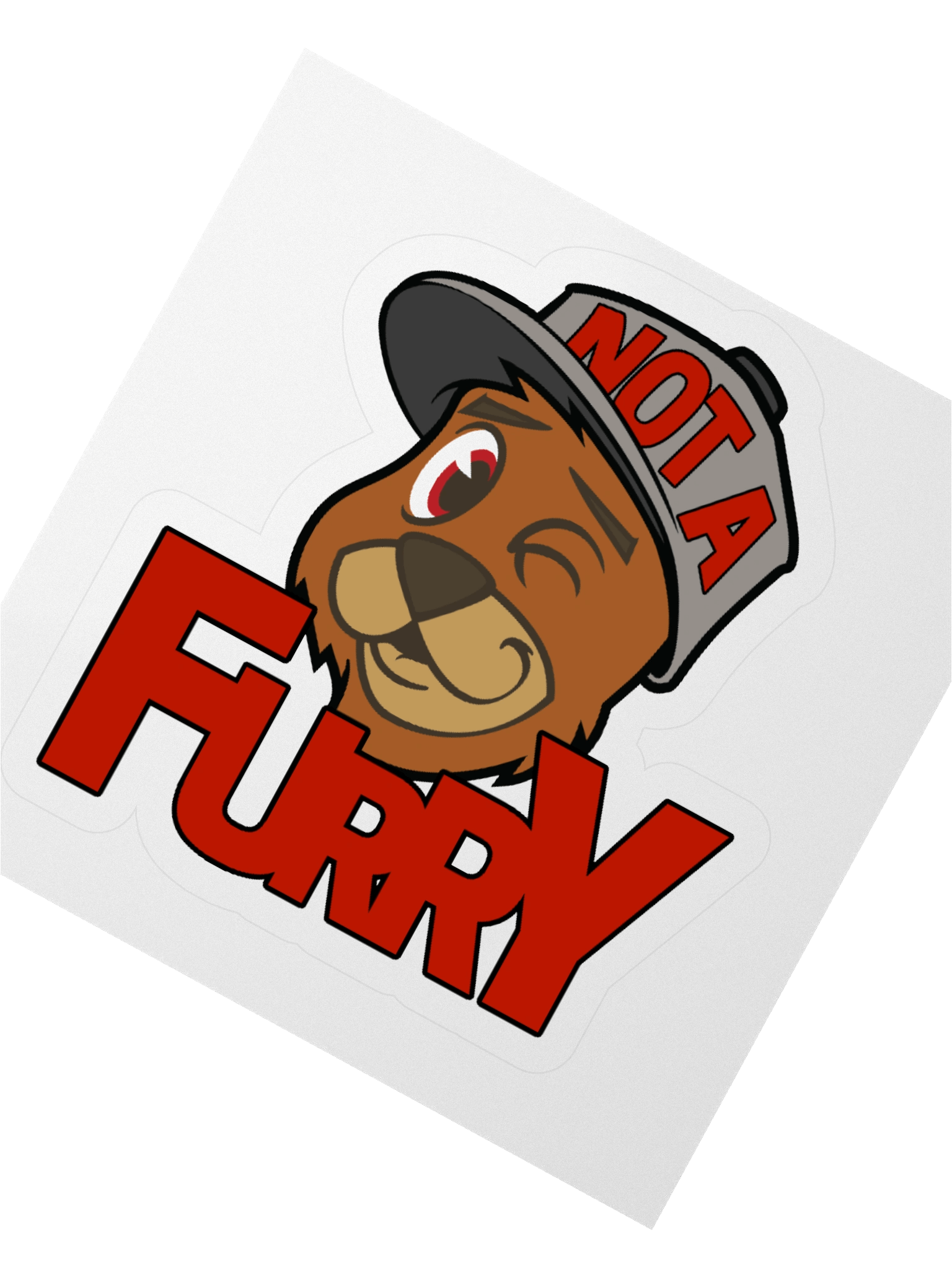 NOT A FURRY (CUTE!) STICKERS product image (2)