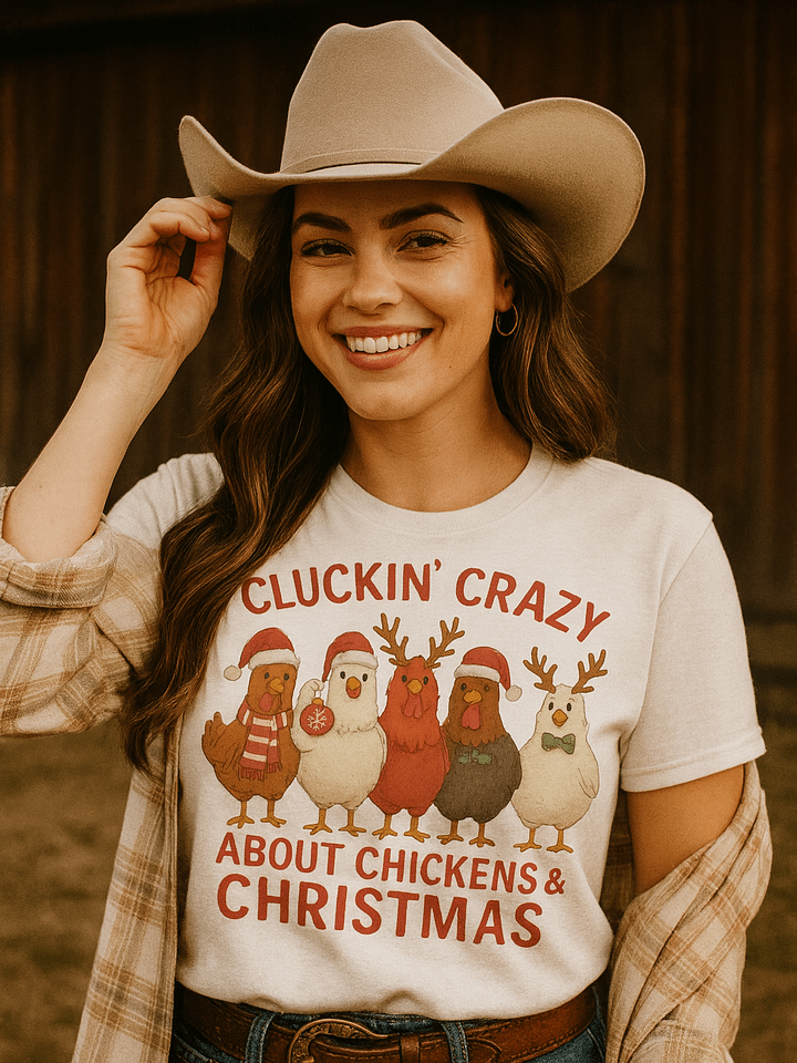 Cluckin' Christmas Chickens T-Shirt product image (1)