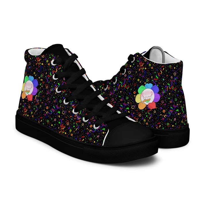 Black Arcade Flower Sneakers product image (1)