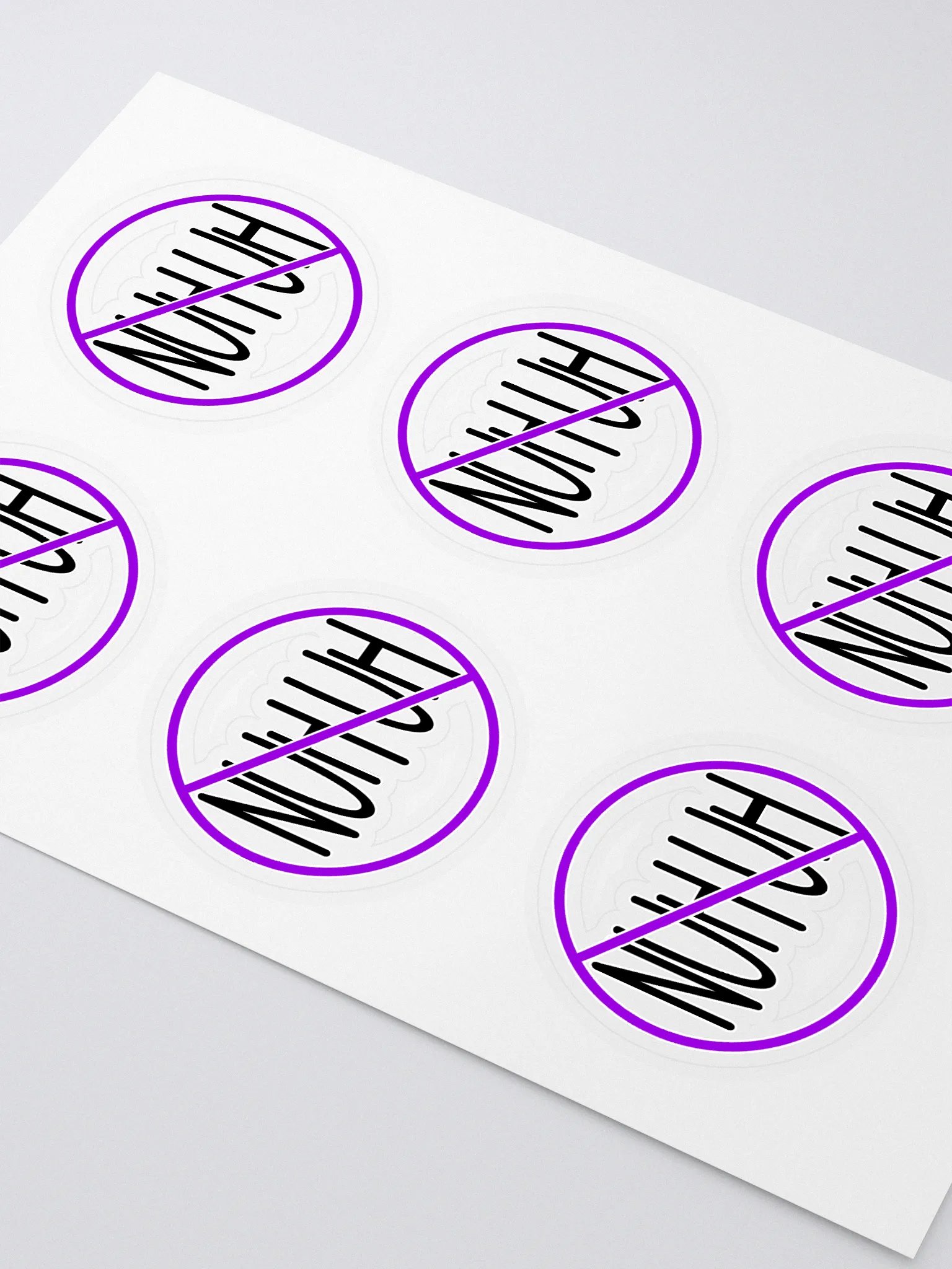 Nuh-uh Sticker 6 pack product image (2)