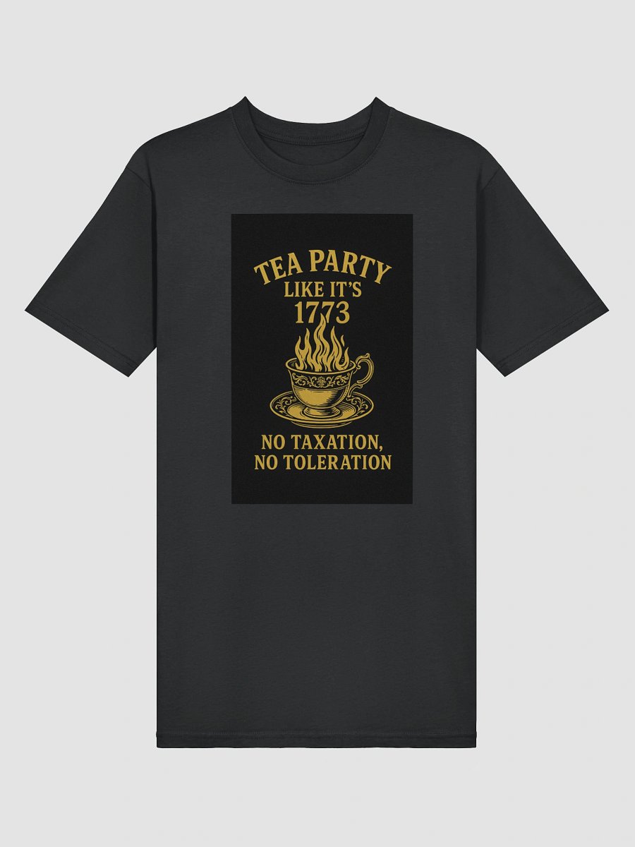 🖤 Tea Party Like It’s 1773 – Black Graphic Tee product image (3)