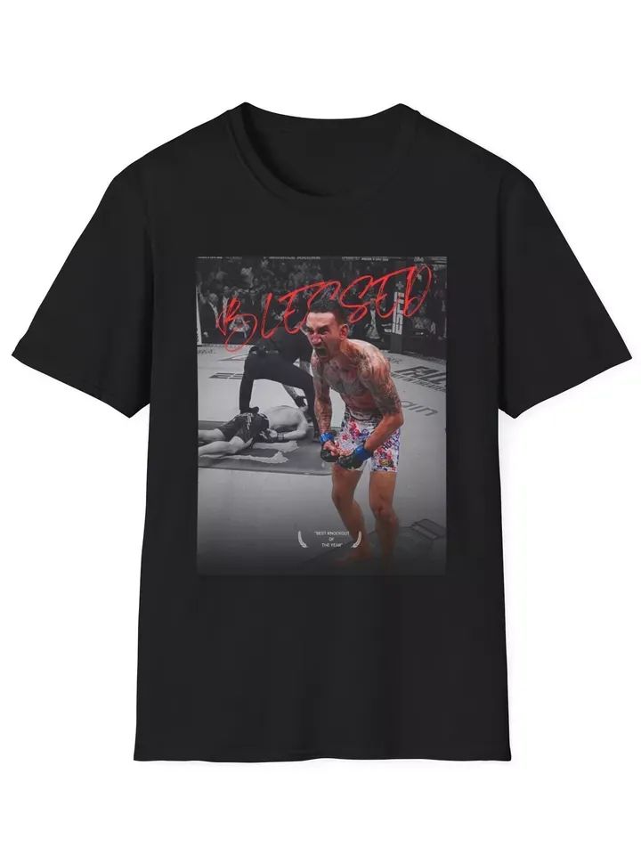 Max Holloway Tshirt Max Holloway BMF shirt UFC tshirt UFC 300 Vintage Max Ho product image (1)