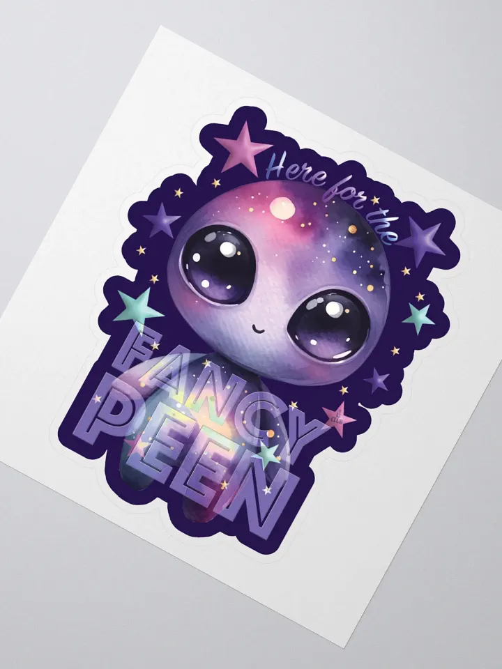 Fancy Alien Sticker (Lilac) product image (2)