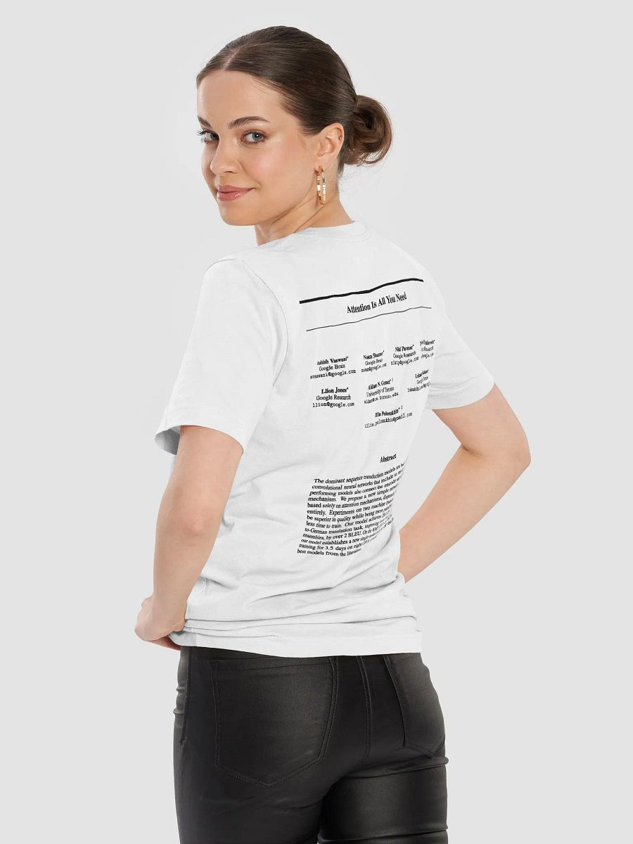 attention is all you need t-shirt (100% cotton) product image (29)