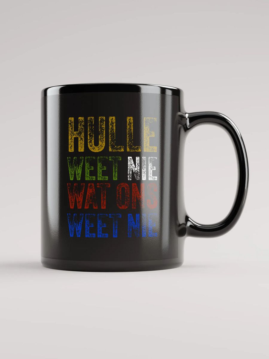 Hulle weet nie wat ons weet nie Black Glossy Mug product image (1)