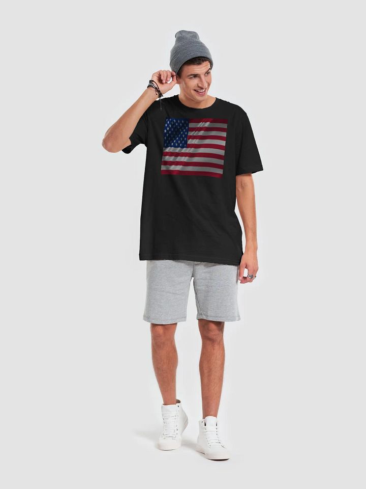 Graphic Grove Patriotic USA Flag Unisex Cotton T-Shirt product image (2)