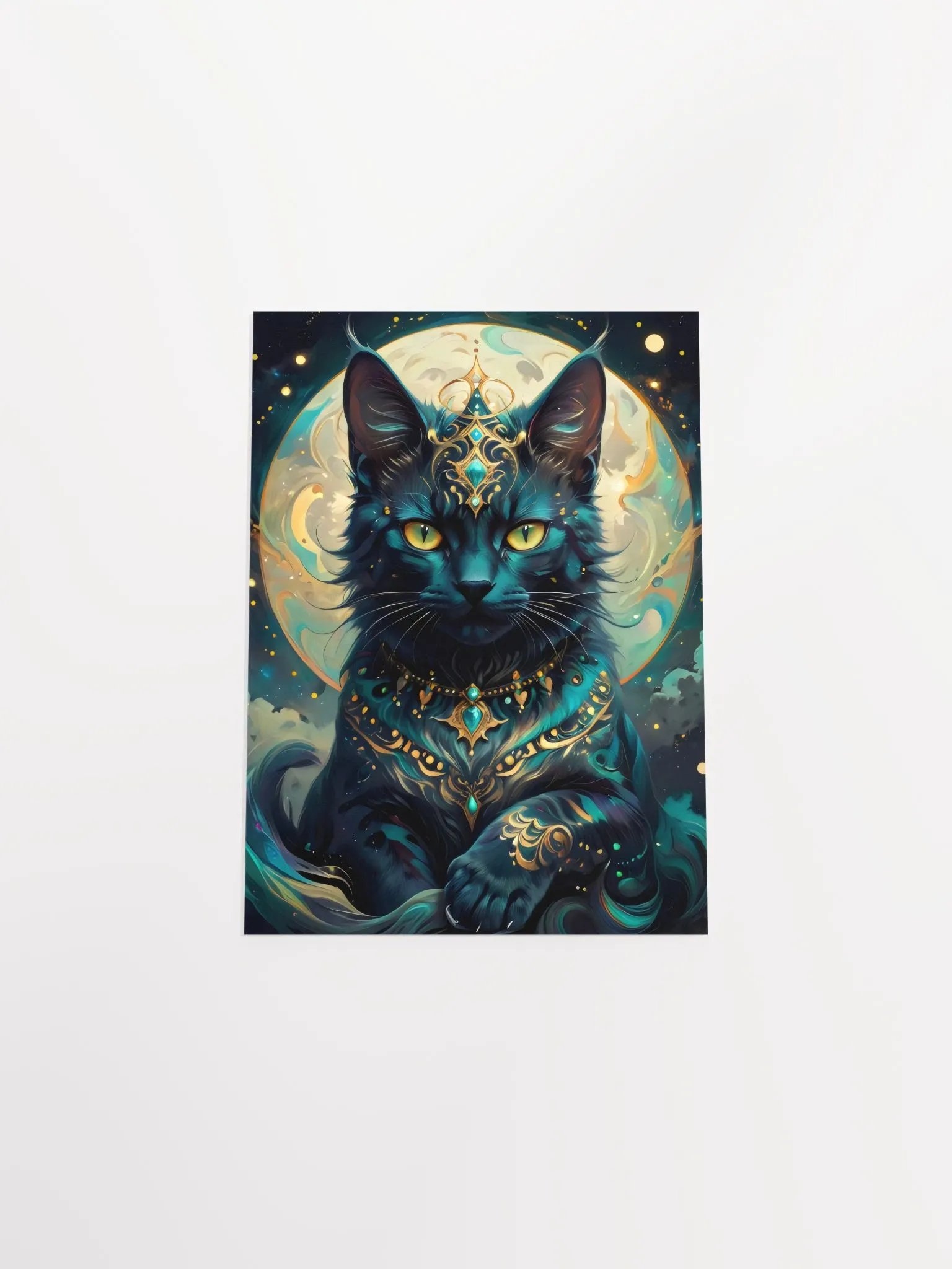 Majestic Lunar Cat Poster product image (12)