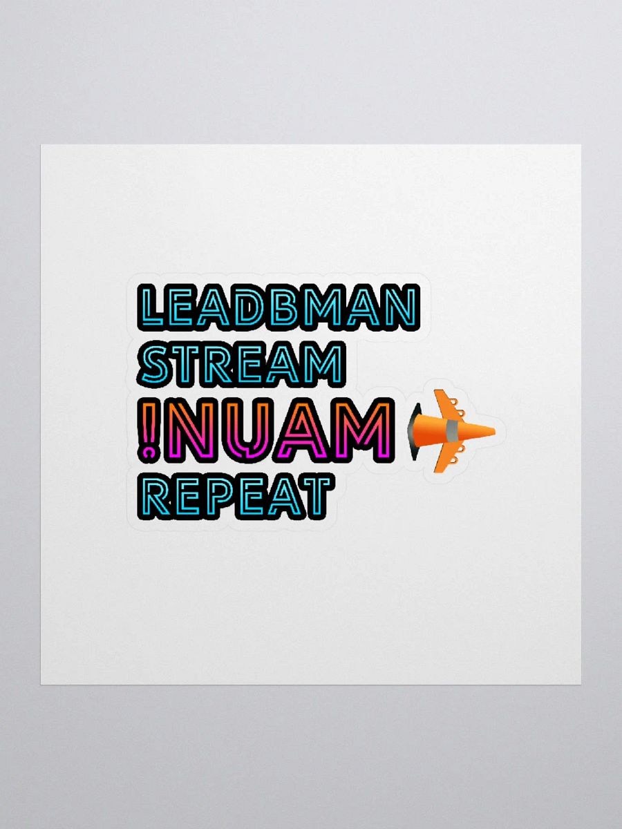leadbman stream !nuam repeat (Sticker) product image (1)