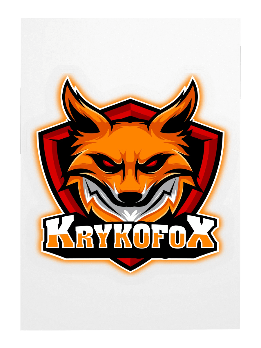 KrykoFox Shield Fox Kiss Cut Sticker Sheet product image (3)