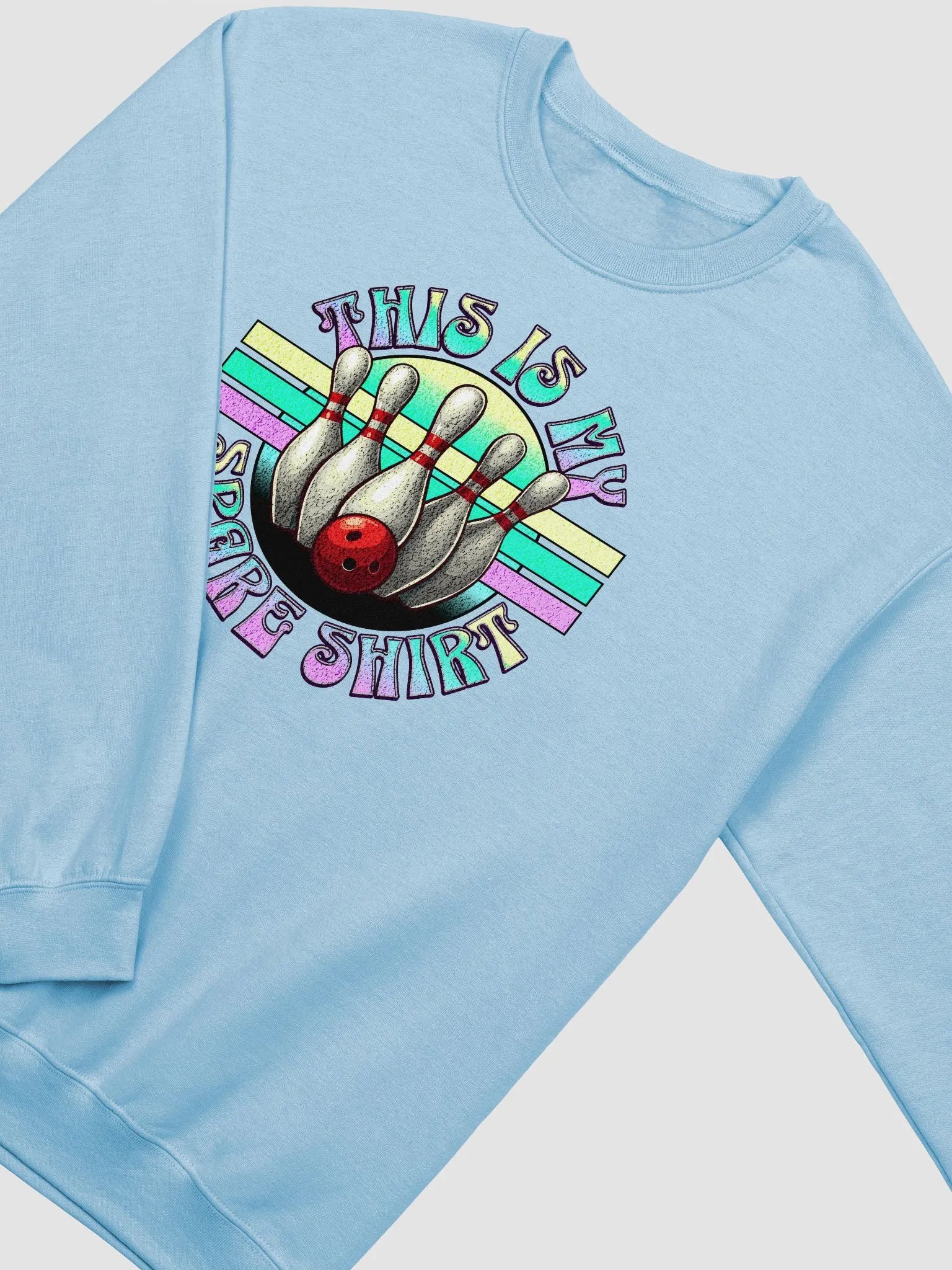 This Is My Spare Shirt Bowling Air-Spun Classic Crewneck Sweatshirt product image (6)