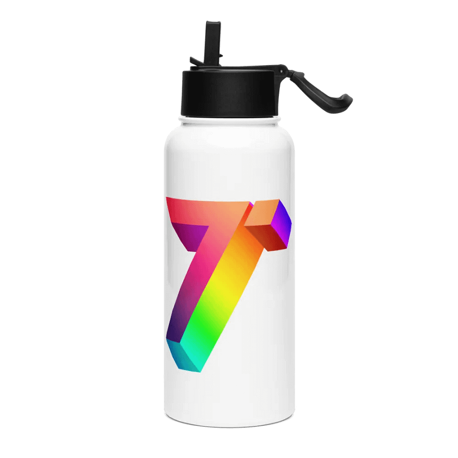 Tobu Stainless Steel Water Bottle 3D Logo Colorful product image (1)