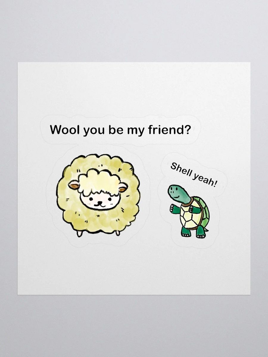 Fluffy Friends Kiss Cut Stickers product image (3)