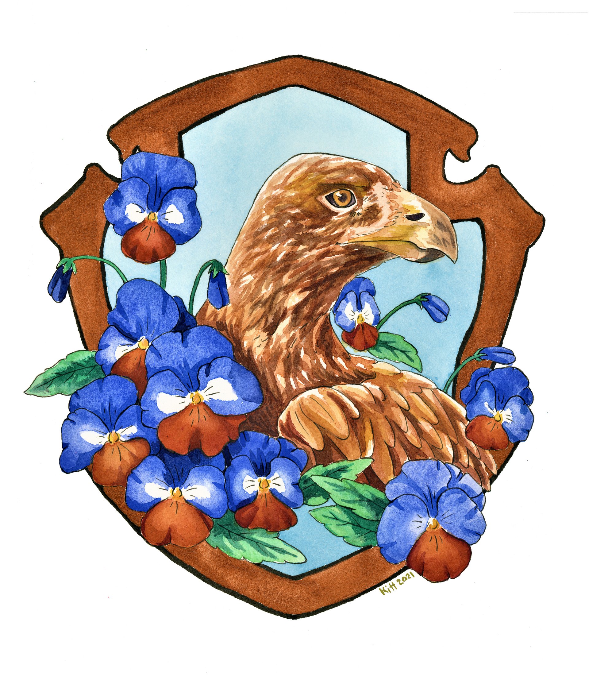 Winter Eagle 8.5x11 Print product image (1)