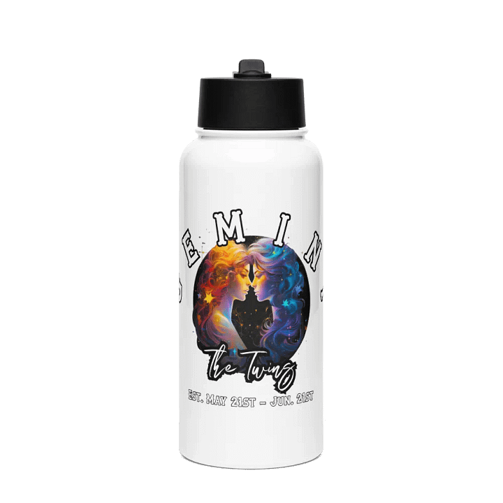 Gemini - Zodiac Sports Stainless Steel Water Bottle product image (1)