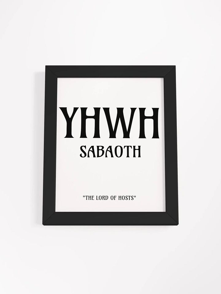Yahweh Sabaoth Christian Wall Art | Faith Art | Home Decor | Christian Decor | Inspirational Wall Art product image (1)