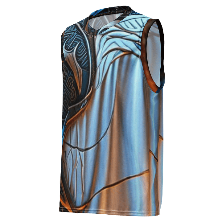 Artistic Geometric Recycled Basketball Jersey product image (1)