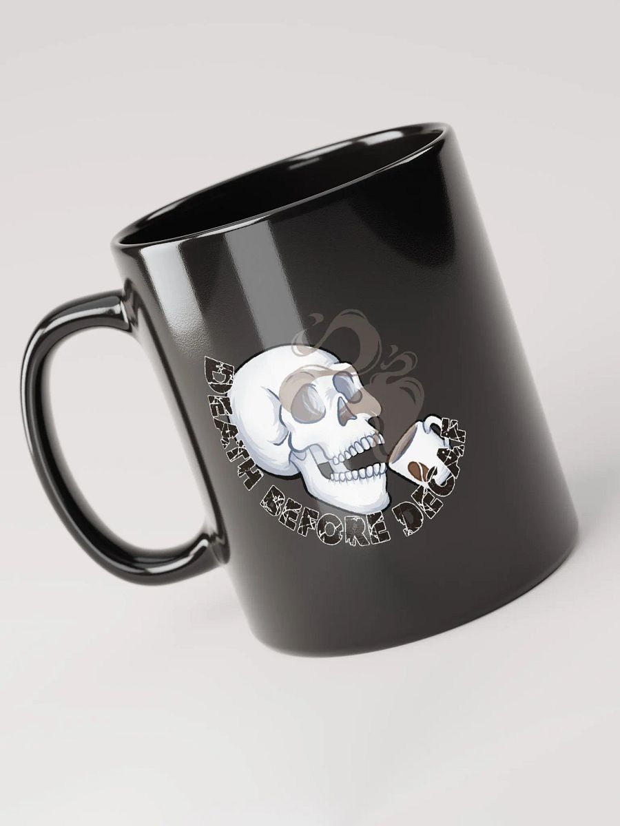 Death Before Decaf Coffee Mug (Black) product image (3)