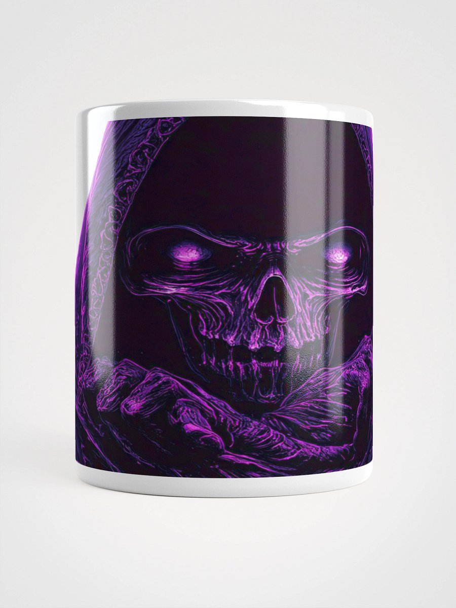 “Grim Drip” Vaporwave Reaper Mug - White Edition product image (1)
