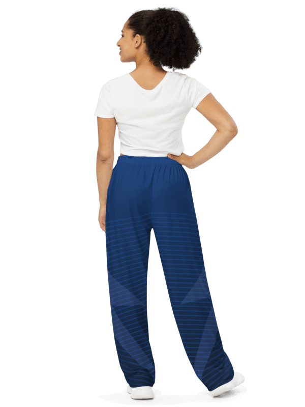 Urban Edge Wide Leg Blue Unisex Pants product image (4)