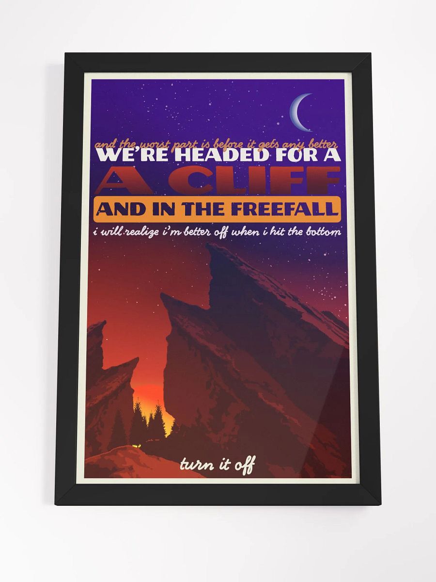 in the freefall - framed print product image (11)