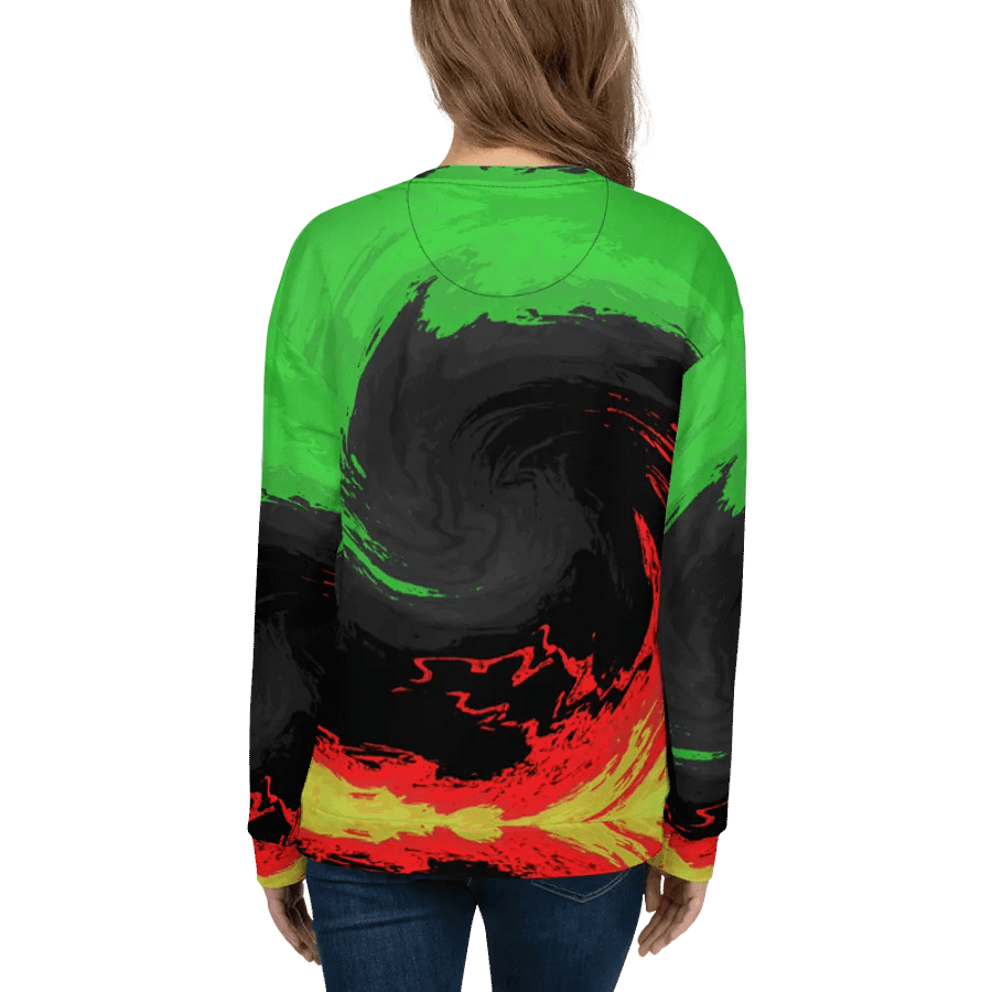 Abstract Swirling Dynamic Melting Forest Unisex Sweatshirt product image (12)