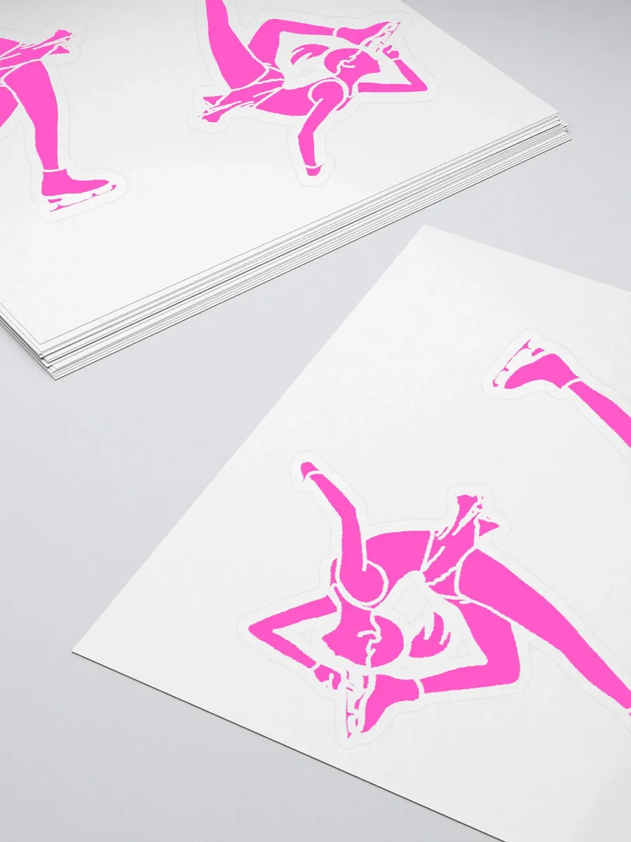 Ice Skater Sticker Set pink product image (11)