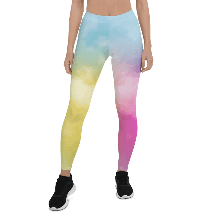 Blur cloud rainbow Design Legging - V3 product image (1)