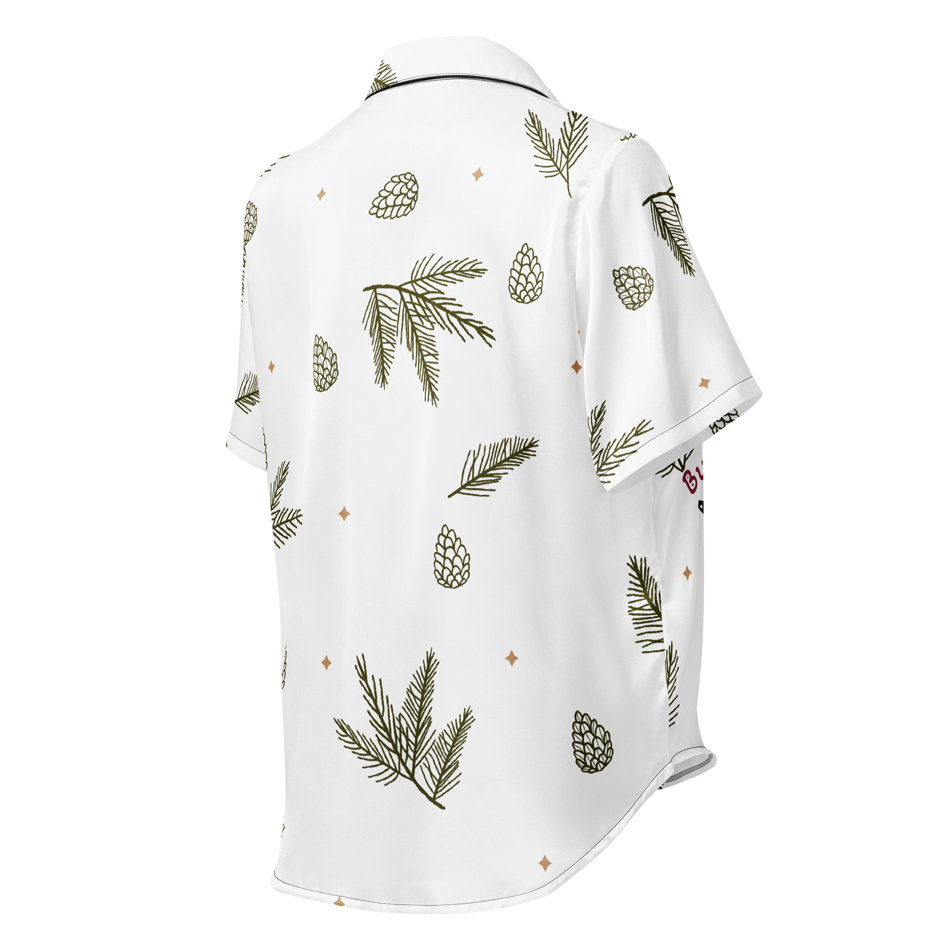 Whimsical Pine Cone Dreams Women's Pajama Top product image (2)