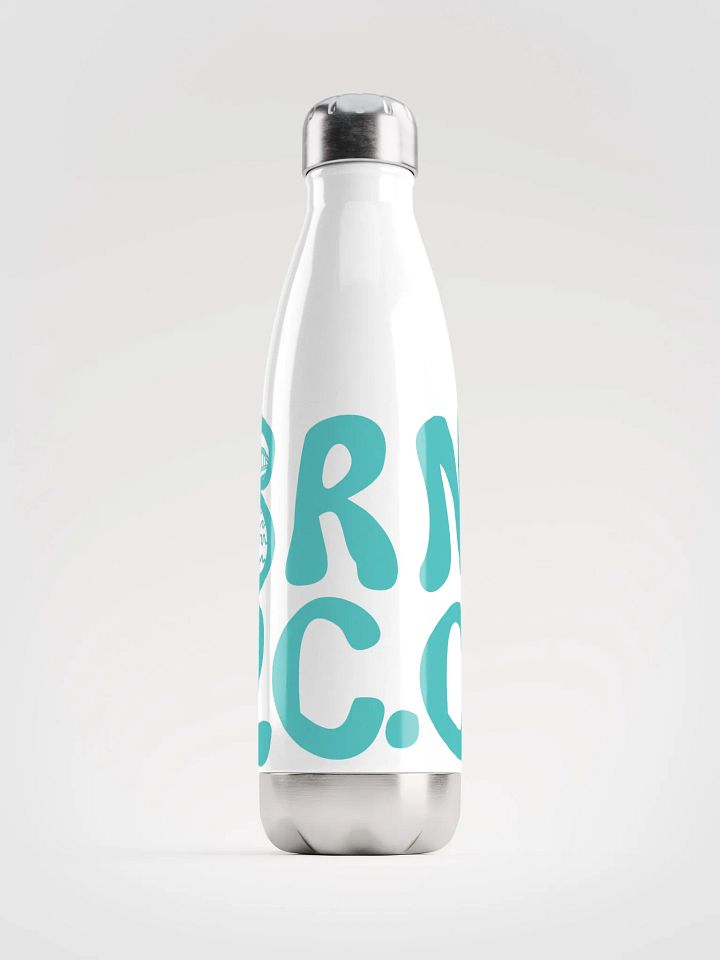 BRN.2C.C.™ | Stainless Bottle | Dark Turquoise on White 💧 product image (1)