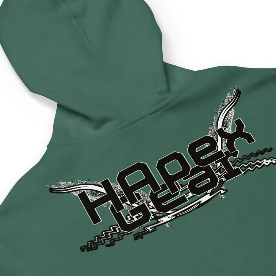 Fleece Zip Up Hoodie - Embroidered - Black HApex Gear White Logo product image (8)