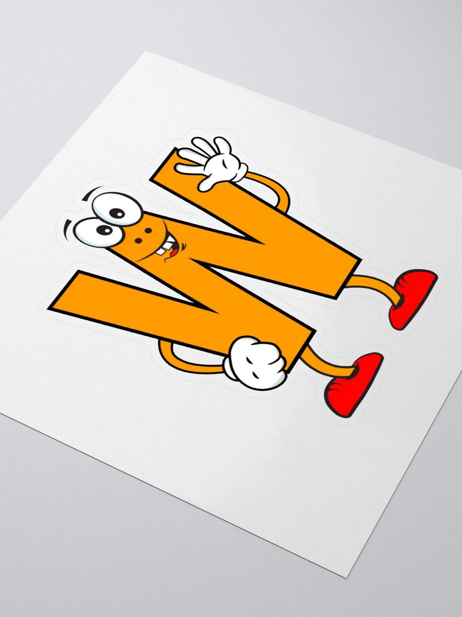 W Letter Cartoon Character Sticker product image (8)