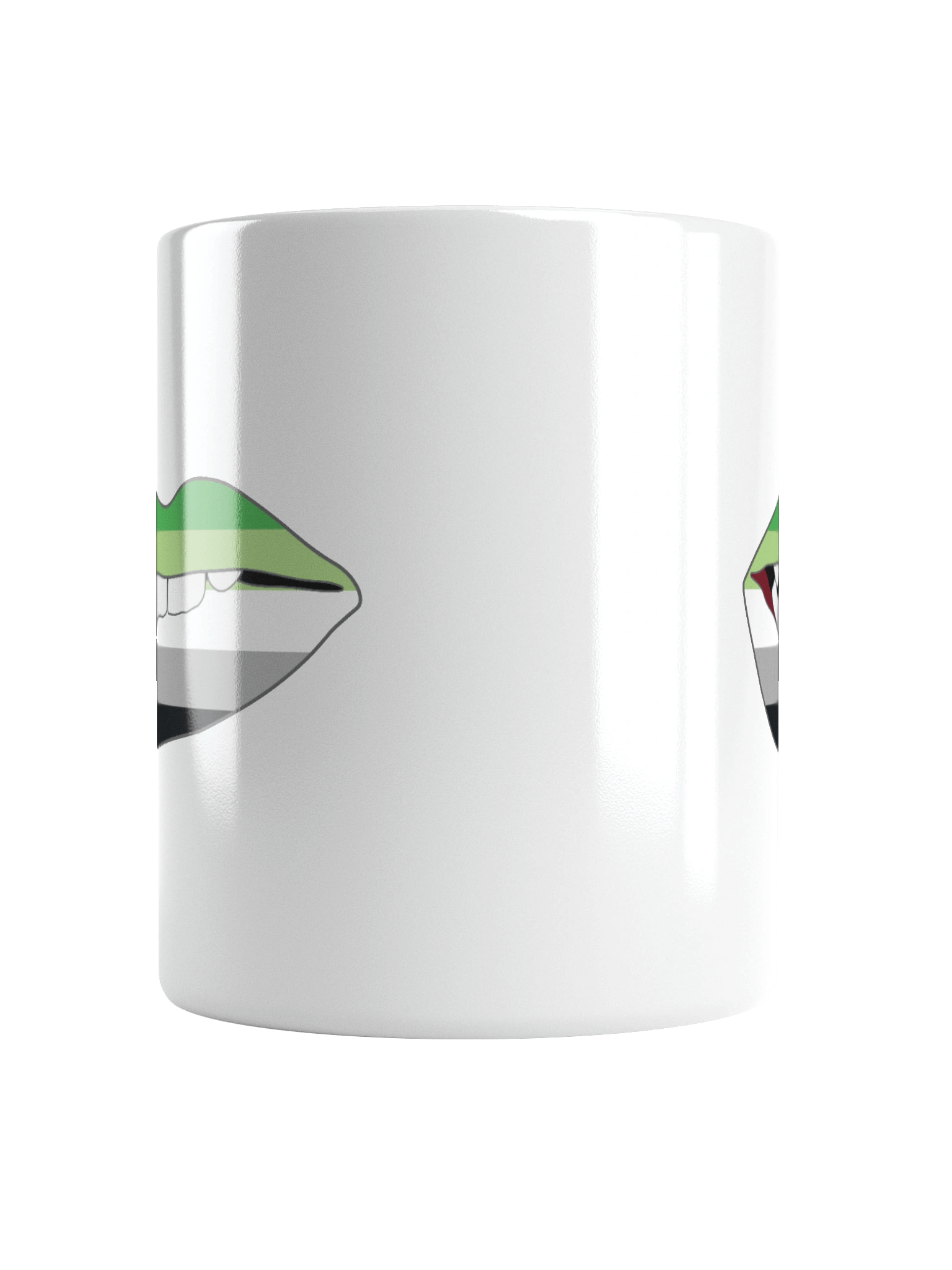 Aromantic Pride Flag Biting Lips Mug product image (5)