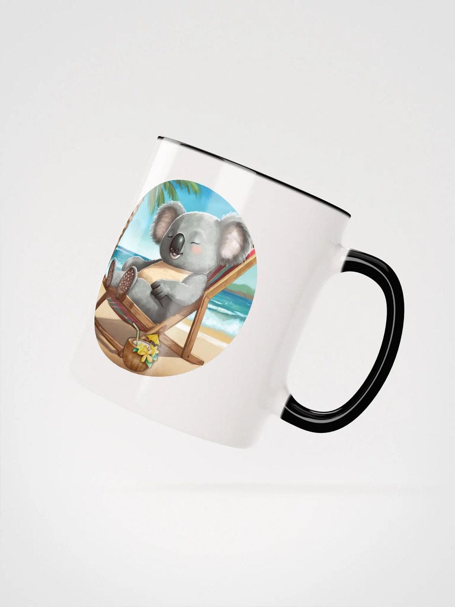 Koala sleeping in a deckchair mug product image (2)