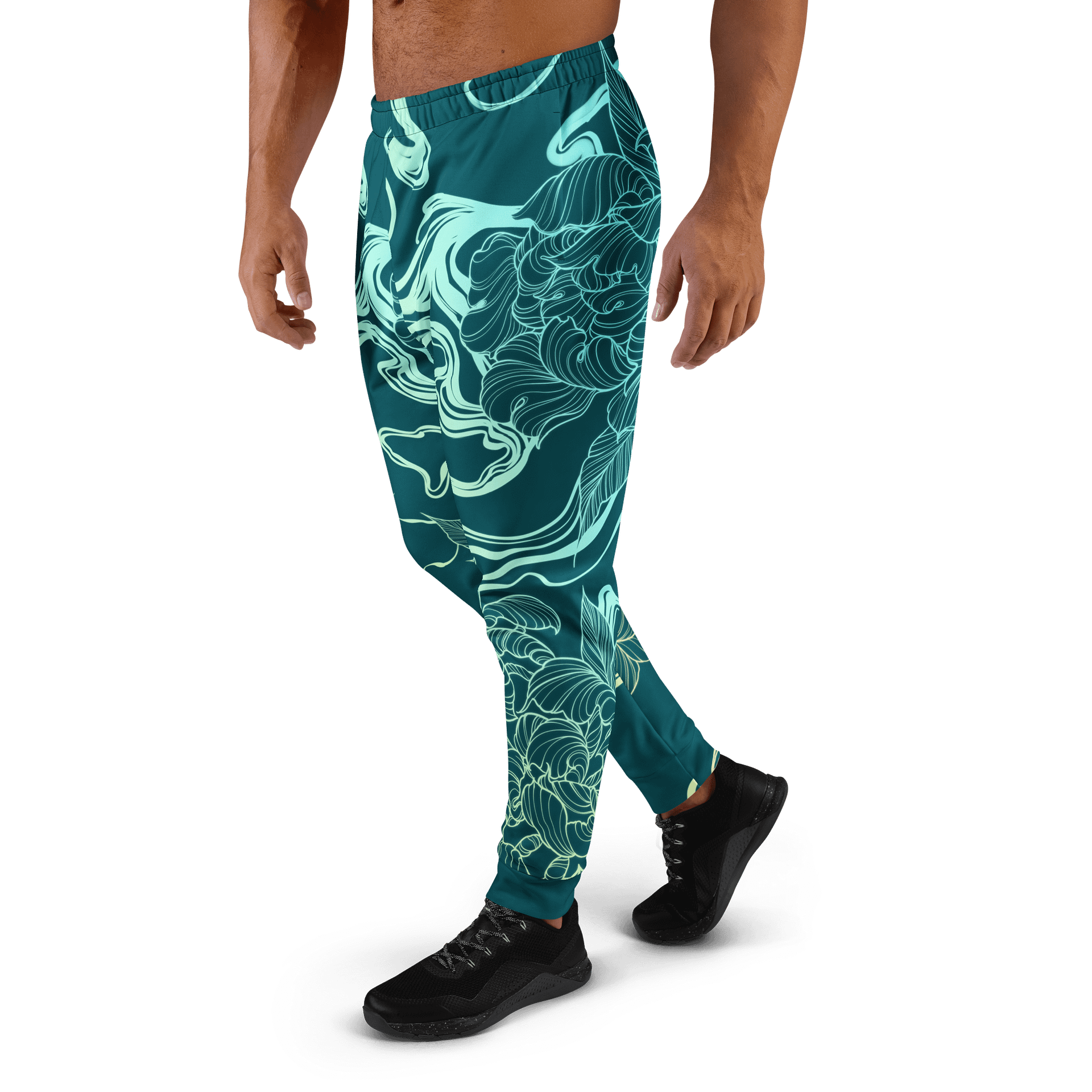 Ink floral Men's Joggers product image (1)