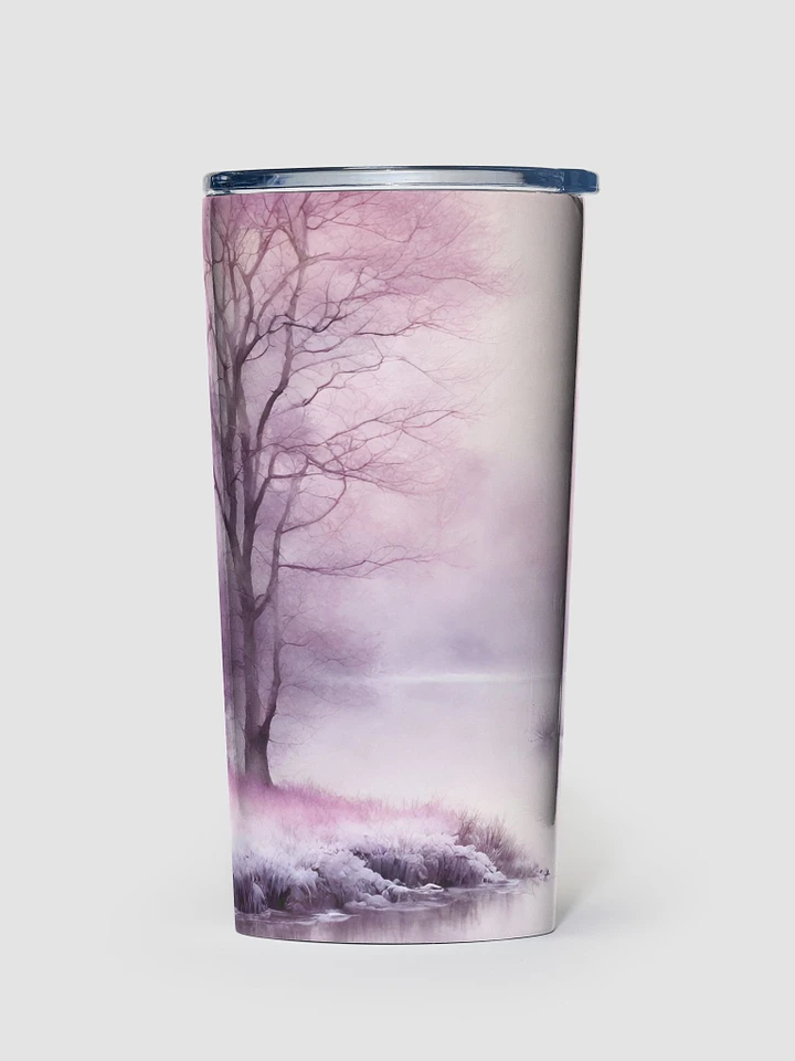 Pink Winter Nature Scene Stainless Steel Tumbler product image (1)
