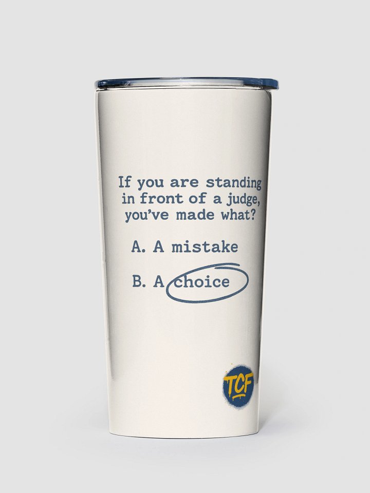 You Made A Choice 20 oz Stainless Steel Tumbler product image (2)