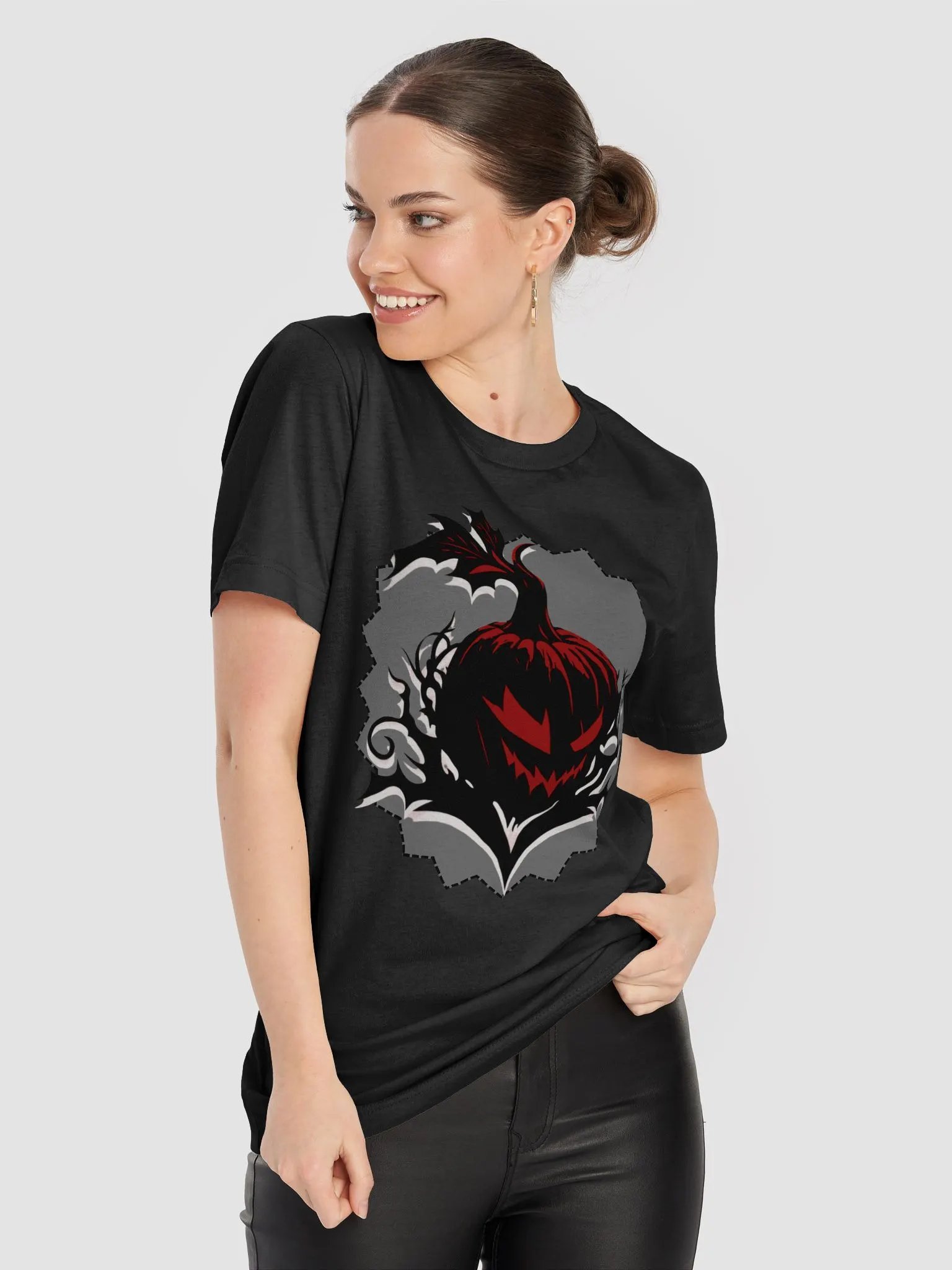 Sinister Pumpkin Gothic T-Shirt product image (5)