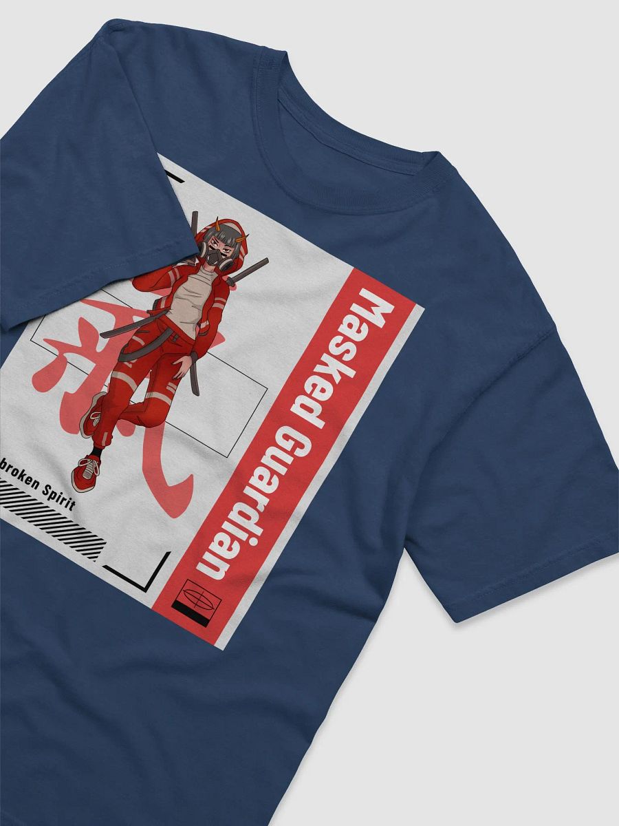 Masked Guardian T-Shirt: Dual Swords, Unbroken Spirit - Anime Inspired Design product image (2)