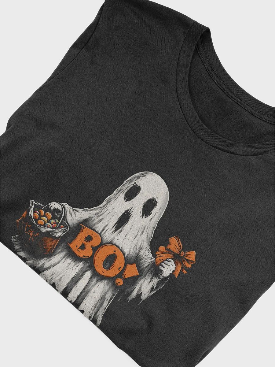 BO! Halloween Ghost (Black T-shirt) product image (5)